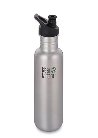 Stainless Bottle 27 oz Sport Top Klean Kanteen - Cabin Fever Outfitters