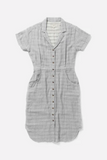 Dolores Narrow Stripe Doublecloth Dress