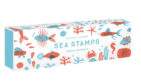 Sea Stamps (25 stamps, 2 ink colors)