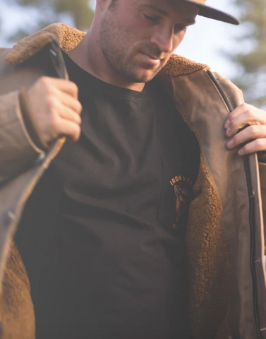 Iron Resin Waxed Nautilus Jacket Cabin Fever Outfitters