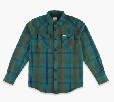 Topo Designs M's Heavyweight Mountain Shirt Plaid