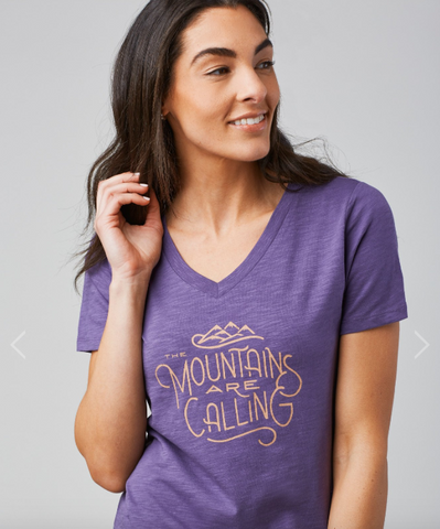 The Mountains Are Calling Tee Women's - Cabin Fever Outfitters