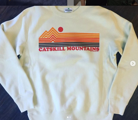 Catskill Mountains Stripes Crew Sweatshirt - Cabin Fever Outfitters