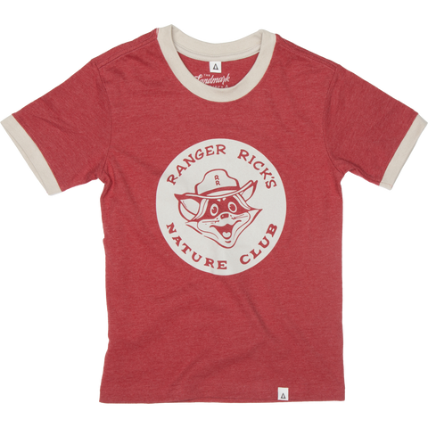 Ranger Rick Nature Club Ringer Youth Tee: L / Poppy