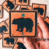 Land & She - Sunset Bear Sticker