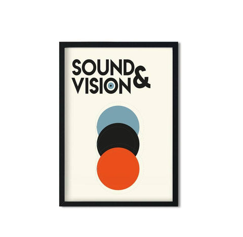 Fanclub - Sound and Vision David Bowie Retro Giclée Art Print