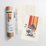 Coloready - Mushroom Color Drip | Modern Paint By Numbers Kit