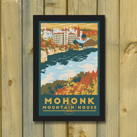 Lionheart Graphics - Mohonk Mountain House Vintage Travel Poster | New Paltz NY