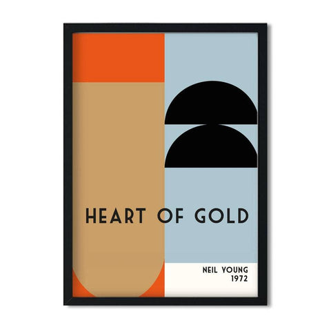Fanclub - Heart of Gold Retro Nursery Giclée Art Print