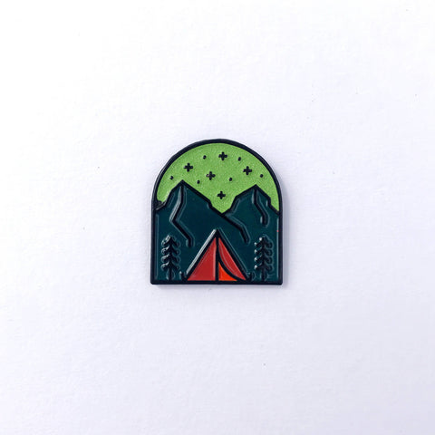Fell - Night Camping Enamel Pin - Cabin Fever Outfitters