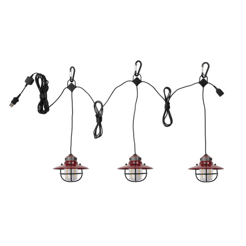 Barebones Living - Edison String Lights - Red