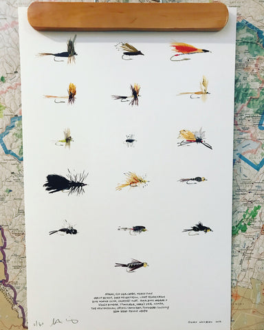 Native Flies of the Catskills Print - Cabin Fever Outfitters